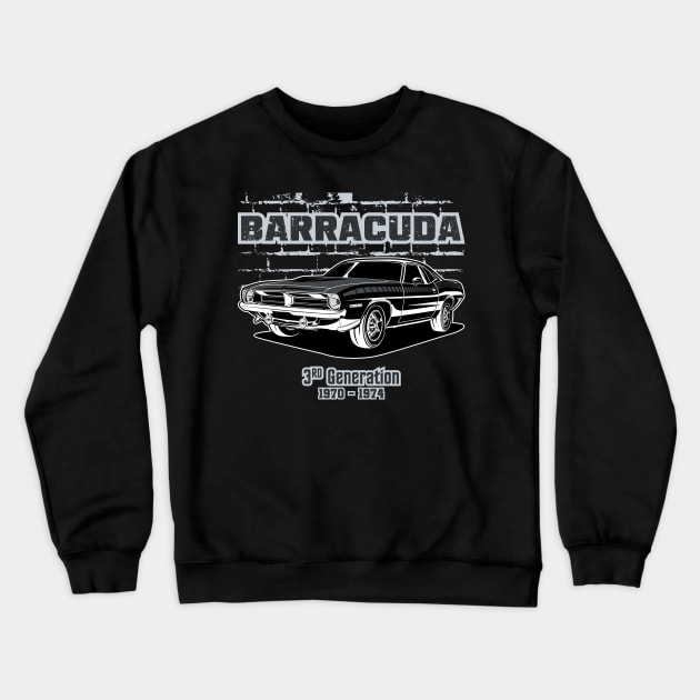 Plymouth Barracuda Crewneck Sweatshirt by WINdesign